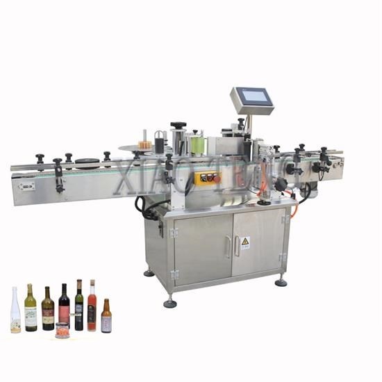 XT-100 Vertical Round Bottle Fixed-point Labeling Machine double sides