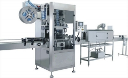 Sleeve shrink wrapping labeling machine