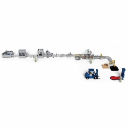 50ml-1000ml automatic powder system of liquid filling production line (straight line distributional type)
