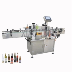 XT-100 Vertical Round Bottle Fixed-point Labeling Machine double sides